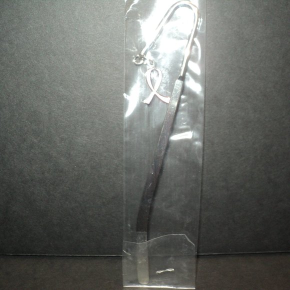 New Breast Cancer Book Marker Silver-Toned - Picture 2 of 2